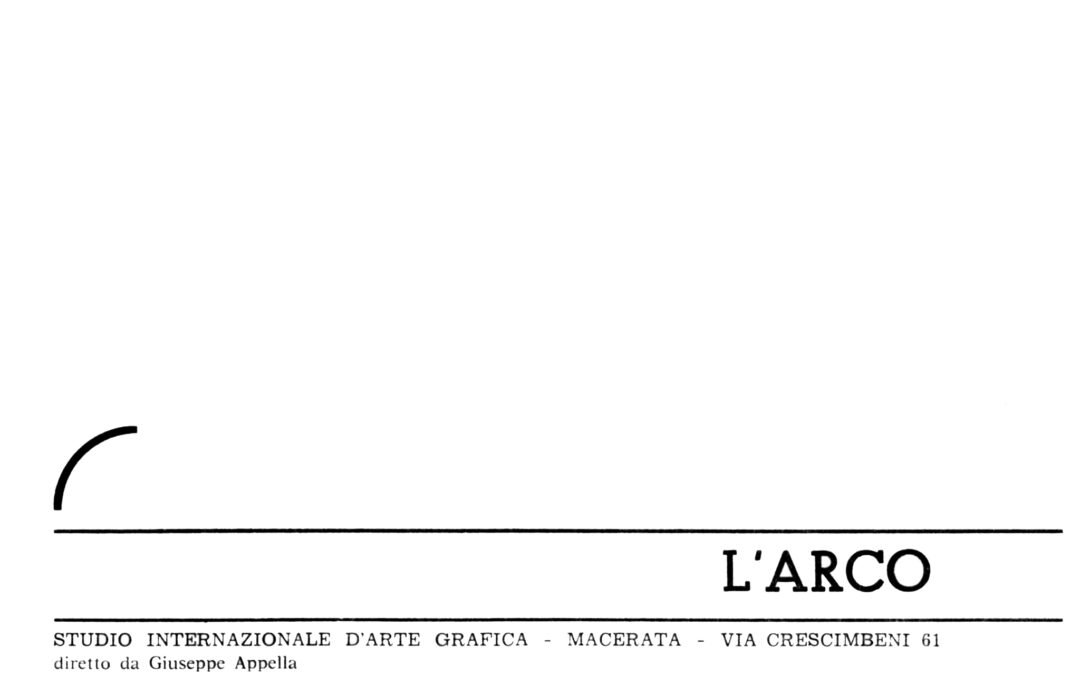 G. Appella. Testo critico per la personale a L’Arco (1964, Macerata)