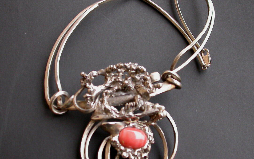 collier argento corallo