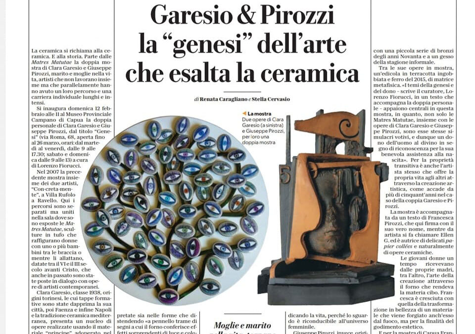 R. Caragliano, S. Cervasio, Garesio & Pirozzi. La “genesi” dell’arte che esalta la ceramica